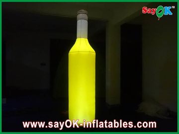 पॉलिएस्टर पीला Inflatable शराब की बोतल / वाणिज्यिक ग्रेड inflatables