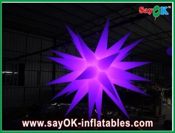 पार्टी Inflatable प्रकाश सजावट स्टार आकार प्रकाश सजावट 2 मीटर दीया