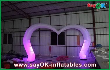 व्हाइट वेडिंग एलईडी आर्क सजावट Inflatable शाइन प्रकाश अनुकूलित