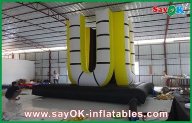 लोगो मुद्रण कस्टम Inflatable उत्पाद निविड़ अंधकार, यू आकार
