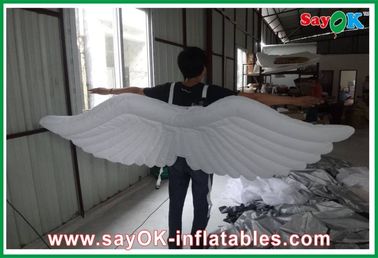 एलईडी प्रकाश 1 एम / 1.5 मीटर अनुकूलित के साथ सफेद Inflatable विंग