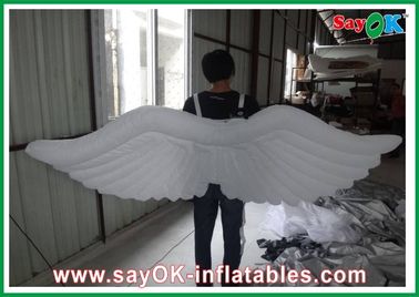 एलईडी प्रकाश 1 एम / 1.5 मीटर अनुकूलित के साथ सफेद Inflatable विंग