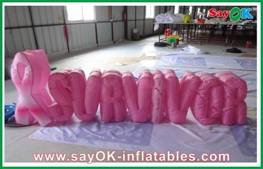 पार्टी नायलॉन कपड़ा लाल Inflatable सजावट / inflatable पत्र