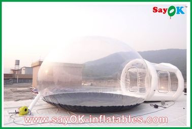 गुंबद inflatable तम्बू वाणिज्यिक inflatable पारदर्शी बुलबुला शिविर हमारे दरवाजे के लिए तम्बू