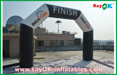विज्ञापन अभियान ऑक्सफोर्ड क्लॉथ / पीवीसी के लिए इन्फ्लेटेबल रेस आर्क 6M X 3M इन्फ्लेटेबल स्टार्ट लाइन आर्क