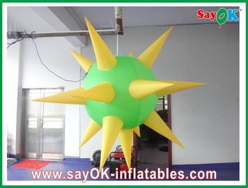 एयर ब्लोअर Inflatable प्रकाश सजावट आधुनिक हरा और पीला