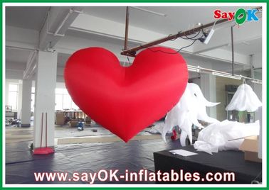 पार्टी Inflatable प्रकाश सजावट, 1 9 0 नायलॉन कपड़ा Inflatable दिल