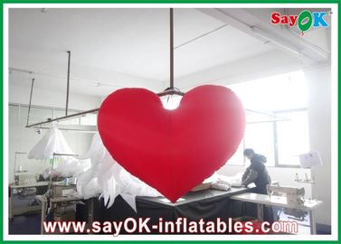 पार्टी Inflatable प्रकाश सजावट, 1 9 0 नायलॉन कपड़ा Inflatable दिल