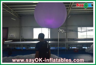 Inflatable प्रकाश सजावट विज्ञापन, 1 9 0 नायलॉन कपड़ा Inflatable बैकपैक गुब्बारा