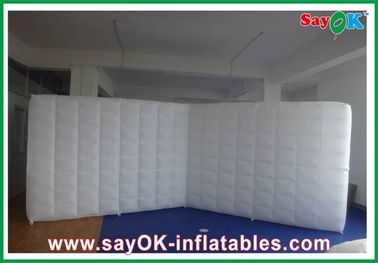 शादी के लिए कस्टम inflatable तम्बू परिवार हवा inflatable विभाजन दीवार / उड़ा दिया एलईडी प्रकाश संयुक्त दीवार