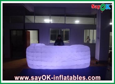 अनुकूलित घन सोफा, पार्टी सजावट, बिक्री के लिए inflatable एलईडी सोफा