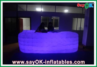 अनुकूलित घन सोफा, पार्टी सजावट, बिक्री के लिए inflatable एलईडी सोफा