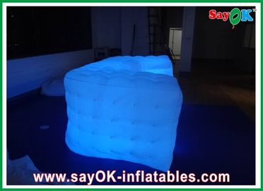 अनुकूलित घन सोफा, पार्टी सजावट, बिक्री के लिए inflatable एलईडी सोफा