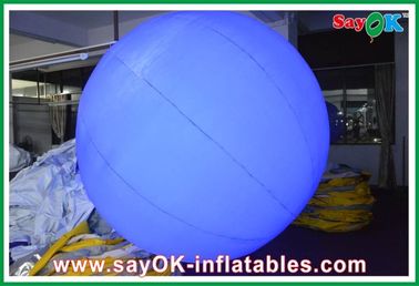 12 रंग एलईडी रोशनी के साथ अनुकूलित ब्लू आउटडोर Inflatable बॉल