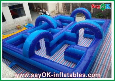 मनोरंजन पार्क Inflatable खेल का मैदान 750w ब्लोअर 0.5 मिमी पीवीसी पर्यावरण अनुकूल