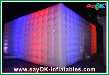 L10 X W10m लाइट के साथ परिवार के लिए inflatable तम्बू नाइट क्लब के लिए विज्ञापन प्रचार कार्यक्रम