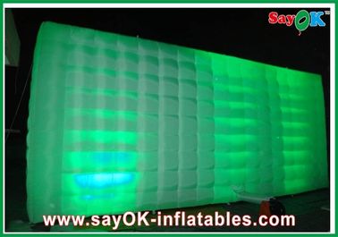 L10 X W10m लाइट के साथ परिवार के लिए inflatable तम्बू नाइट क्लब के लिए विज्ञापन प्रचार कार्यक्रम