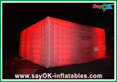 L10 X W10m लाइट के साथ परिवार के लिए inflatable तम्बू नाइट क्लब के लिए विज्ञापन प्रचार कार्यक्रम