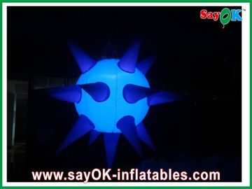 घटनाओं और डिस्को के लिए रंगीन रोशनी के साथ एलईडी सजावट इन्फ्लेटेबल सी अर्चिन स्पाइक बॉल मॉडल