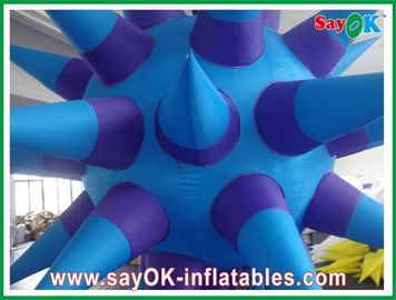 Inflatable प्रकाश सजावट लटकाना, बैंगनी 2 एम Inflatable एलईडी स्टार