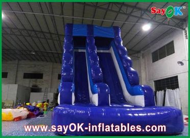 0.55 मिमी पीवीसी inflatable पानी स्लाइड L6 X W3 X H5m जलरोधक 3 परतों inflatable स्लाइड पूल के लिए