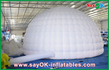 एलईडी लाइट्स Inflatable एयर तम्बू, व्यास 5 मीटर Inflatable डोम तम्बू