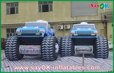 विज्ञापन के लिए ब्लू 5 एम इंफ्लैटेबल जीप कार 210 डी ऑक्सफोर्ड क्लॉथ