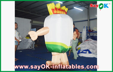 ब्लास्ट अप कार्टून पात्र आउटडोर कार्टून inflatable मास्केट पोशाक ब्लोअर के साथ पवन प्रतिरोधी