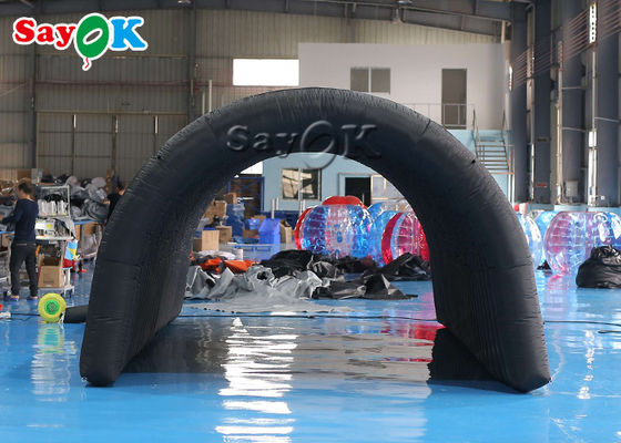 प्रदर्शनी के लिए ब्लोबल इग्लू टेंट ब्लैक 210D ऑक्सफोर्ड कपड़े ब्लोबल टनल टेंट