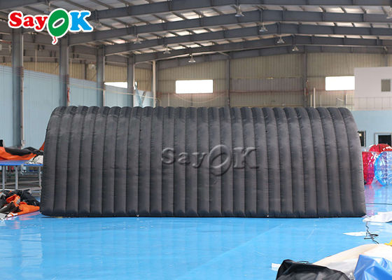 प्रदर्शनी के लिए ब्लोबल इग्लू टेंट ब्लैक 210D ऑक्सफोर्ड कपड़े ब्लोबल टनल टेंट