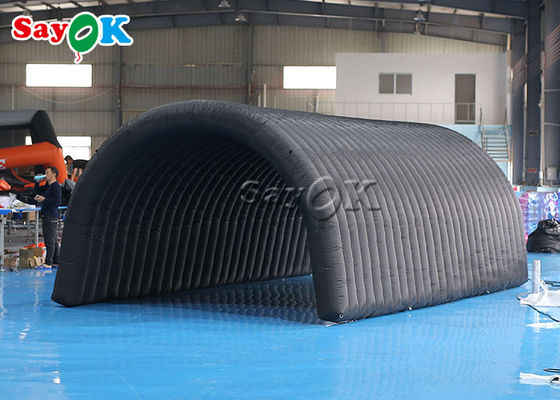 प्रदर्शनी के लिए ब्लोबल इग्लू टेंट ब्लैक 210D ऑक्सफोर्ड कपड़े ब्लोबल टनल टेंट