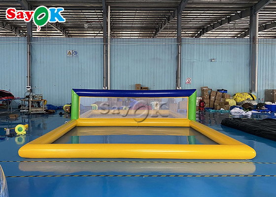 Inflatable Water Parks Adults Interactive Inflatable Water Volleyball Court एयरटाइट मल्टीफंक्शन फ्लोटिंग