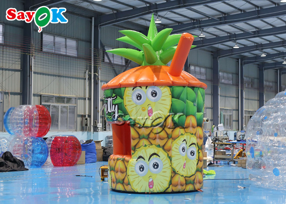 व्यवसाय ब्लोअर के साथ inflatable लॉन टेंट पीवीसी अनानास कियोस्क पोर्टेबल inflatable बूथ
