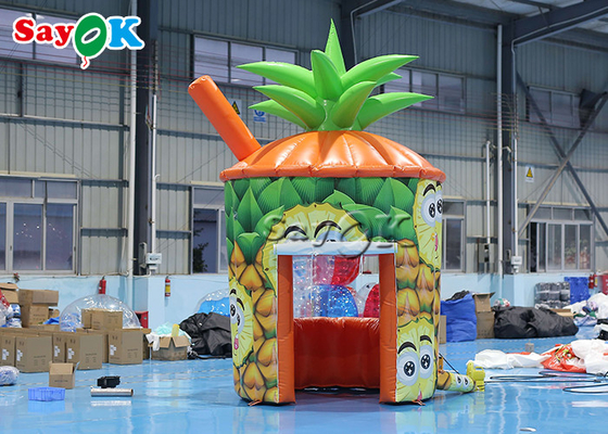 व्यवसाय ब्लोअर के साथ inflatable लॉन टेंट पीवीसी अनानास कियोस्क पोर्टेबल inflatable बूथ