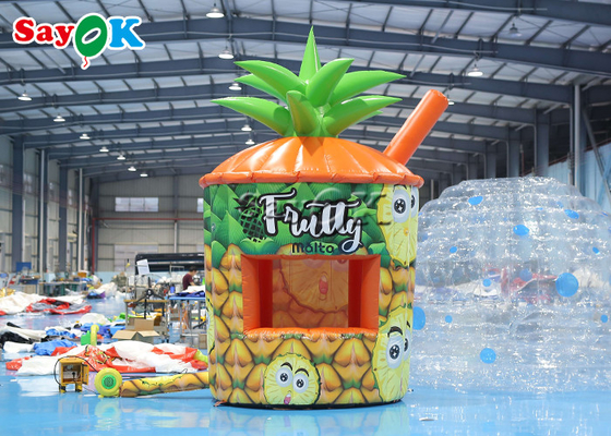 व्यवसाय ब्लोअर के साथ inflatable लॉन टेंट पीवीसी अनानास कियोस्क पोर्टेबल inflatable बूथ