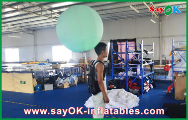 विज्ञापन के लिए 80 सेमी डीआईए Inflatable बैकपैक बॉल प्रकाश नायलॉन कपड़ा विंडप्रूफ