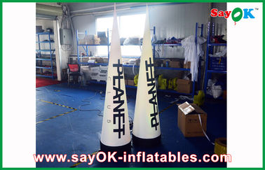 लोगो प्रिंट Inflatable एलईडी शंकु Inflatable प्रकाश सजावट विज्ञापन के लिए निविड़ अंधकार