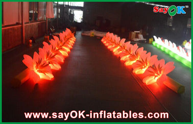 घटना नायलॉन कपड़ा के लिए लंबे समय तक inflatable प्रकाश सजावट एलईडी फूल श्रृंखला