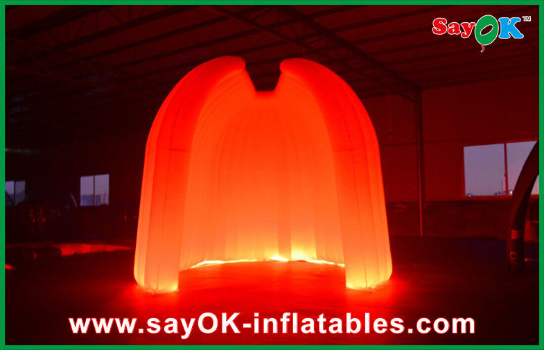 कस्टम inflatable तम्बू शादी की पार्टी दौर inflatable हवा तम्बू 210D ऑक्सफोर्ड कपड़े के साथ एलईडी प्रकाश व्यवस्था