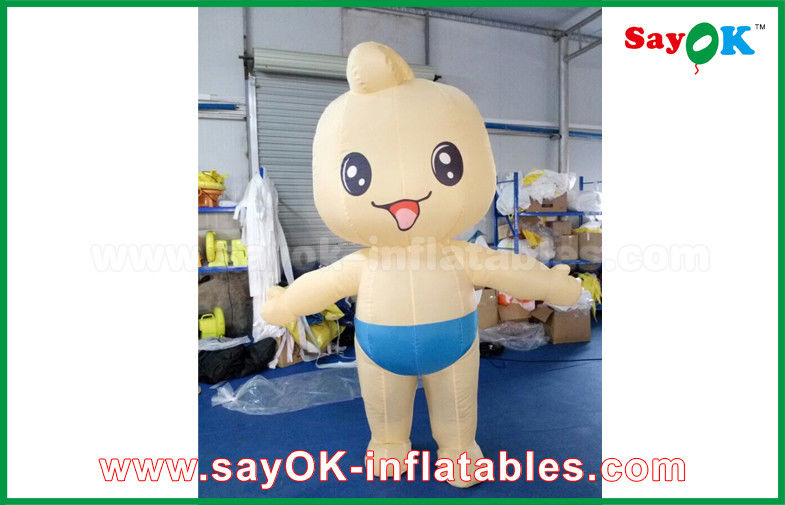 विज्ञापन के लिए 2.3 मीटर चलती कार्टन अनुकूलित कस्टम Inflatable उत्पाद