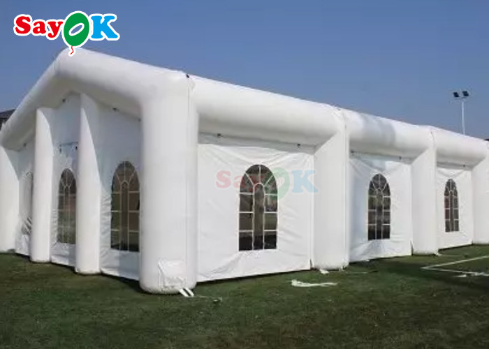 आउटडोर inflatable तम्बू एलईडी रंग आउटडोर inflatable तम्बू घन inflatable शादी पार्टी तम्बू