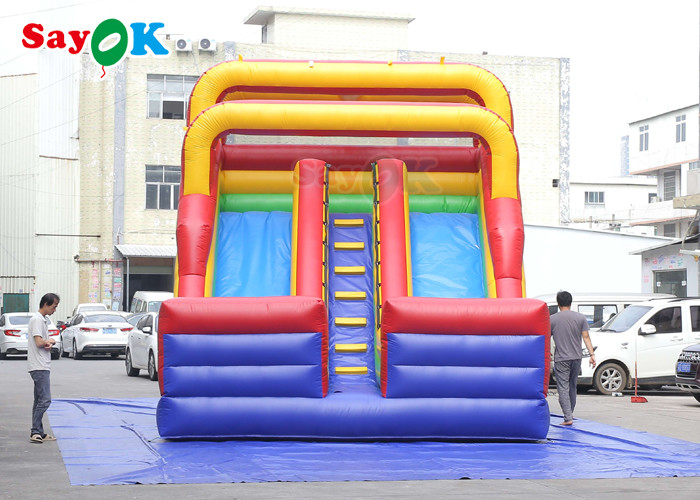 आउटडोर inflatable स्लाइड सरल पीवीसी inflatable बाउंसर स्लाइड ब्लो अप डबल सूखी स्लाइड inflatable स्लाइड बच्चों के लिए