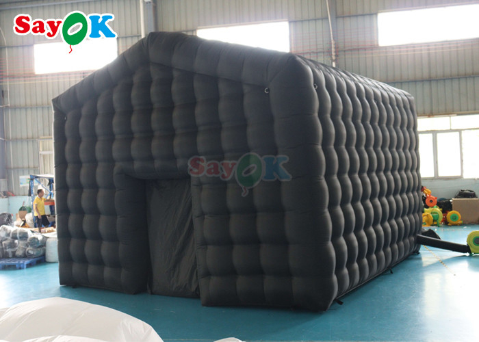 ब्लैक एलईडी म्यूजिक बार मोबाइल नाइट क्लब टेंट कमर्शियल inflatable नाइट क्लब विथ डिस्को लाइट inflatable नाइट क्लब फॉर रेन