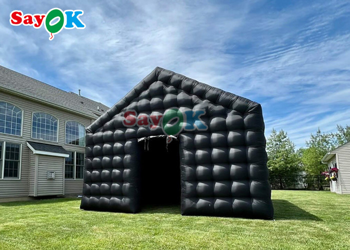 ब्लैक डिस्को inflatable लाइट मोबाइल नाइट क्लब टेंट पोर्टेबल पार्टी एलईडी लाइटिंग के लिए inflatable नाइट क्लब किराए पर
