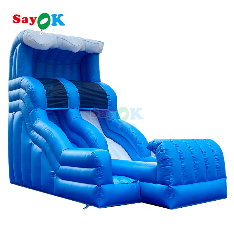 वाणिज्यिक inflatable पानी पार्क खेल स्लाइड आउटडोर पानी स्लाइड कूदने के लिए वयस्क के लिए inflatable पानी स्लाइड