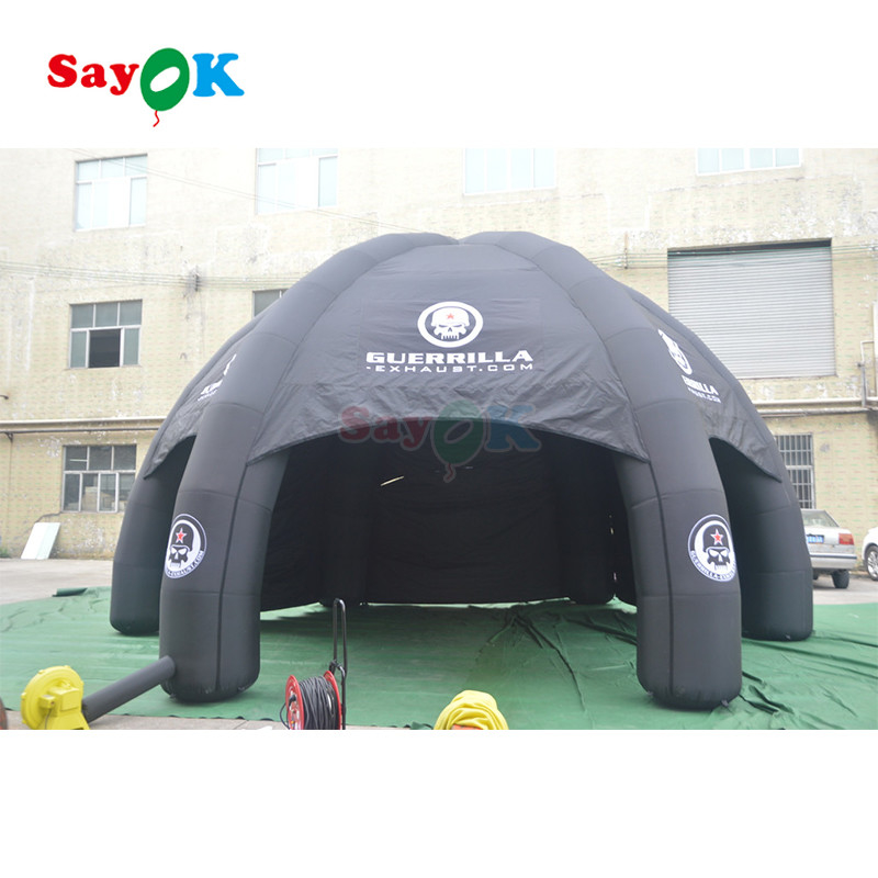 प्रचार के लिए पोर्टेबल स्पाइडर inflatable टेंट अनुकूलित स्पाइडर डोम inflatable टेंट विशाल inflatable स्पाइडर टेंट