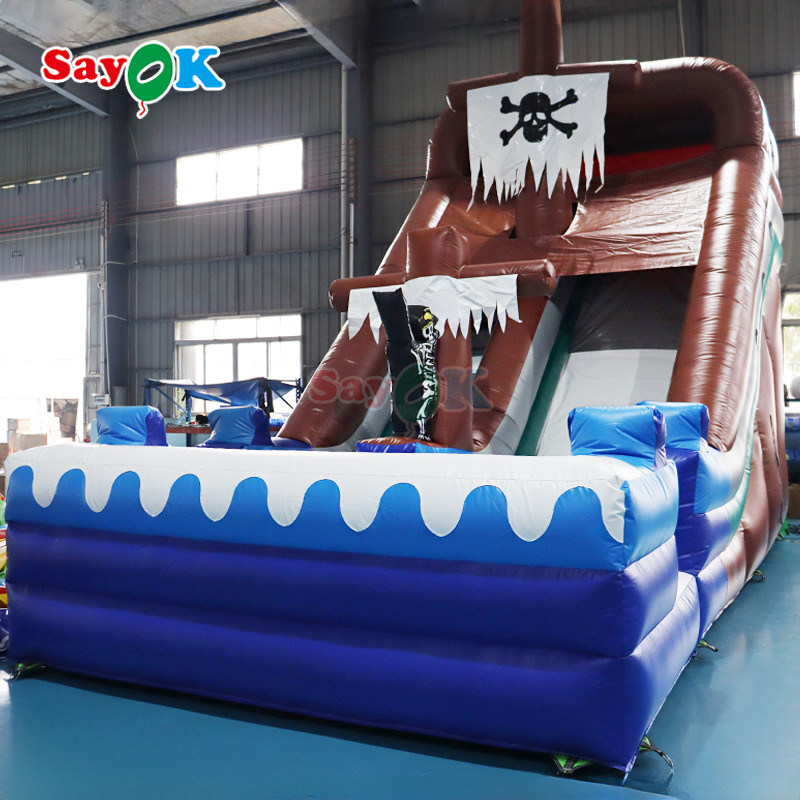 नए डिजाइनों inflatable Pirate Slide Inflatable Bouncy House Inflatable Bouncer बच्चों के लिए सूखी स्लाइड