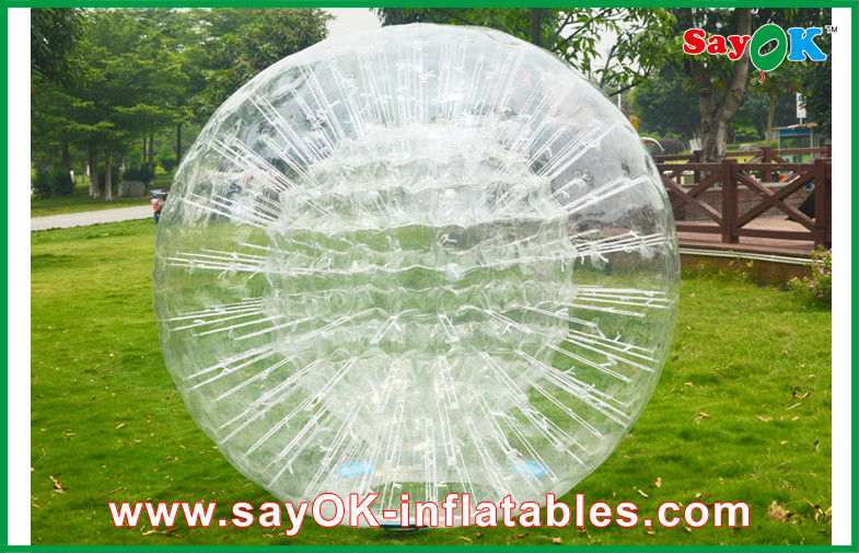 मनोरंजन के लिए inflatable समुद्र तट खेल स्पष्ट टिकाऊ Inflatable Zorb गेंद 1.0 मिमी पीवीसी