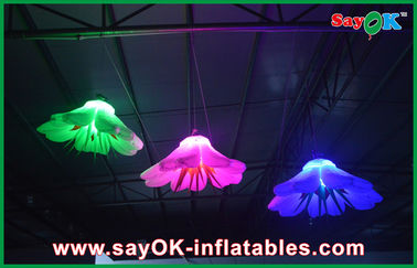 बैंगनी / हरा GIant Inflatable प्रकाश सजावट एलईडी Inflatable प्रकाश फूल