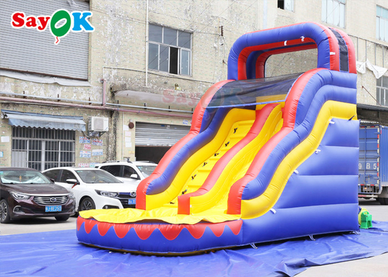 सरल पीवीसी inflatable स्लाइड एकल डायनासोर सूखी स्लाइड inflatable स्लाइड के साथ उछाल घर पूल के लिए inflatable स्लाइड